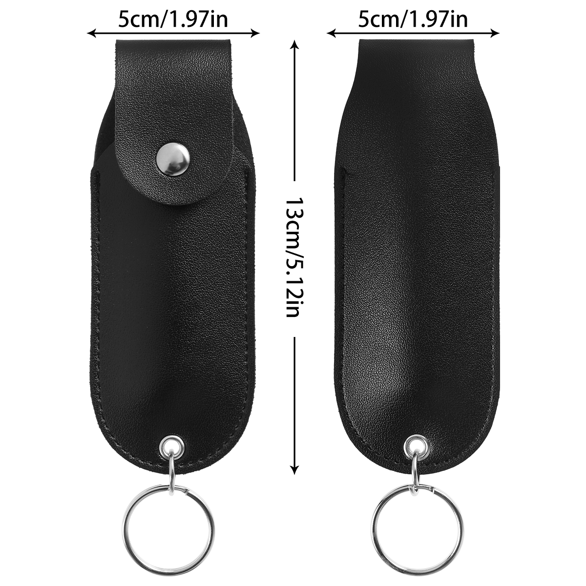 Pepper Spray Pouch PU Leather  - Personal Alarm Keychain ulasan dan harga