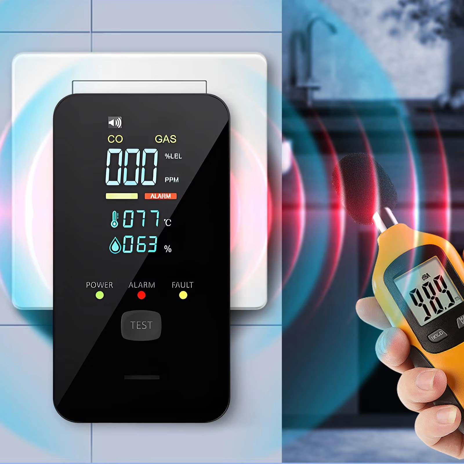 Natural Gas & Carbon Monoxide  - Co Detector Plug ulasan dan harga
